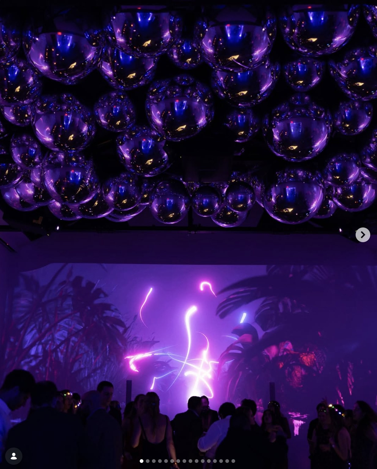 Disco ceiling dance floor