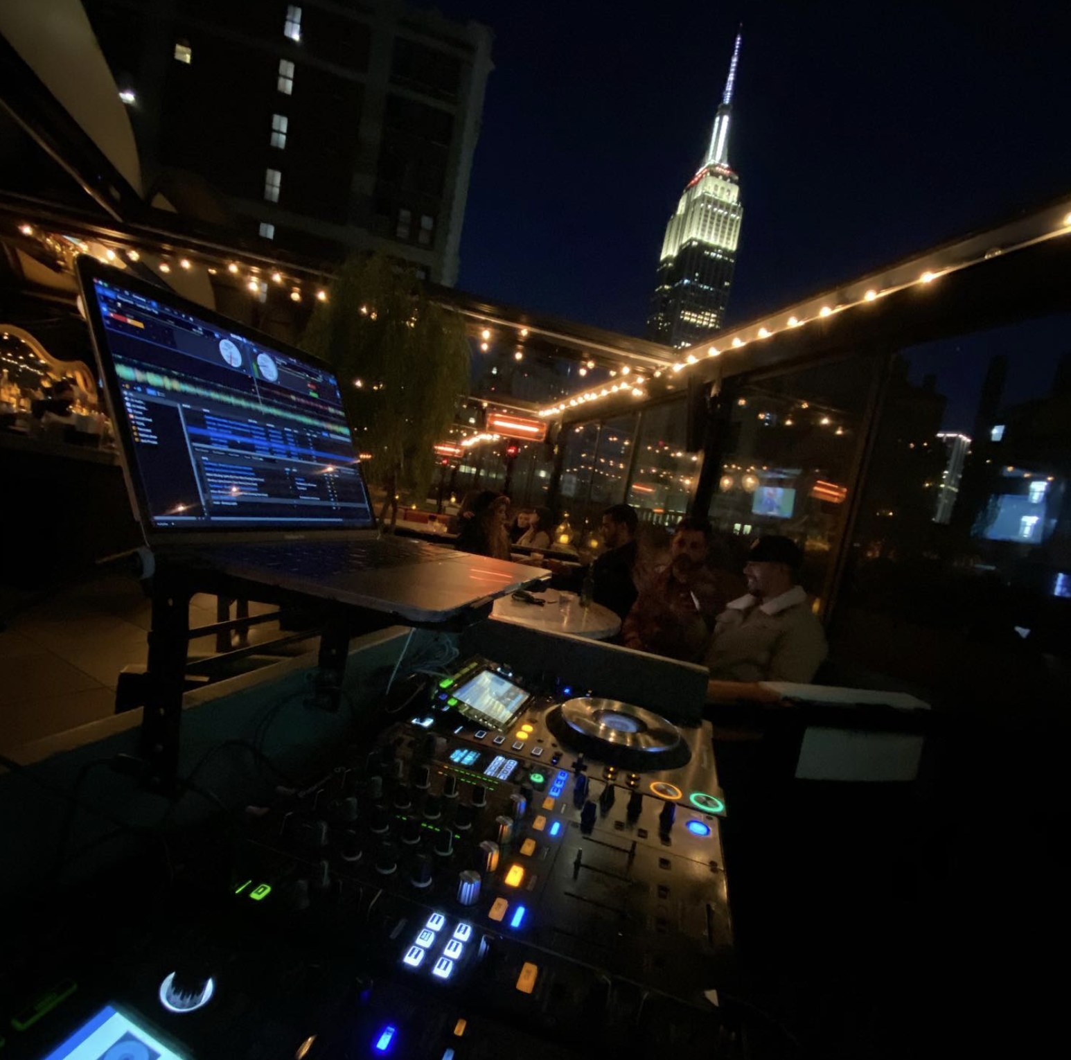 Rooftop with Empire State view