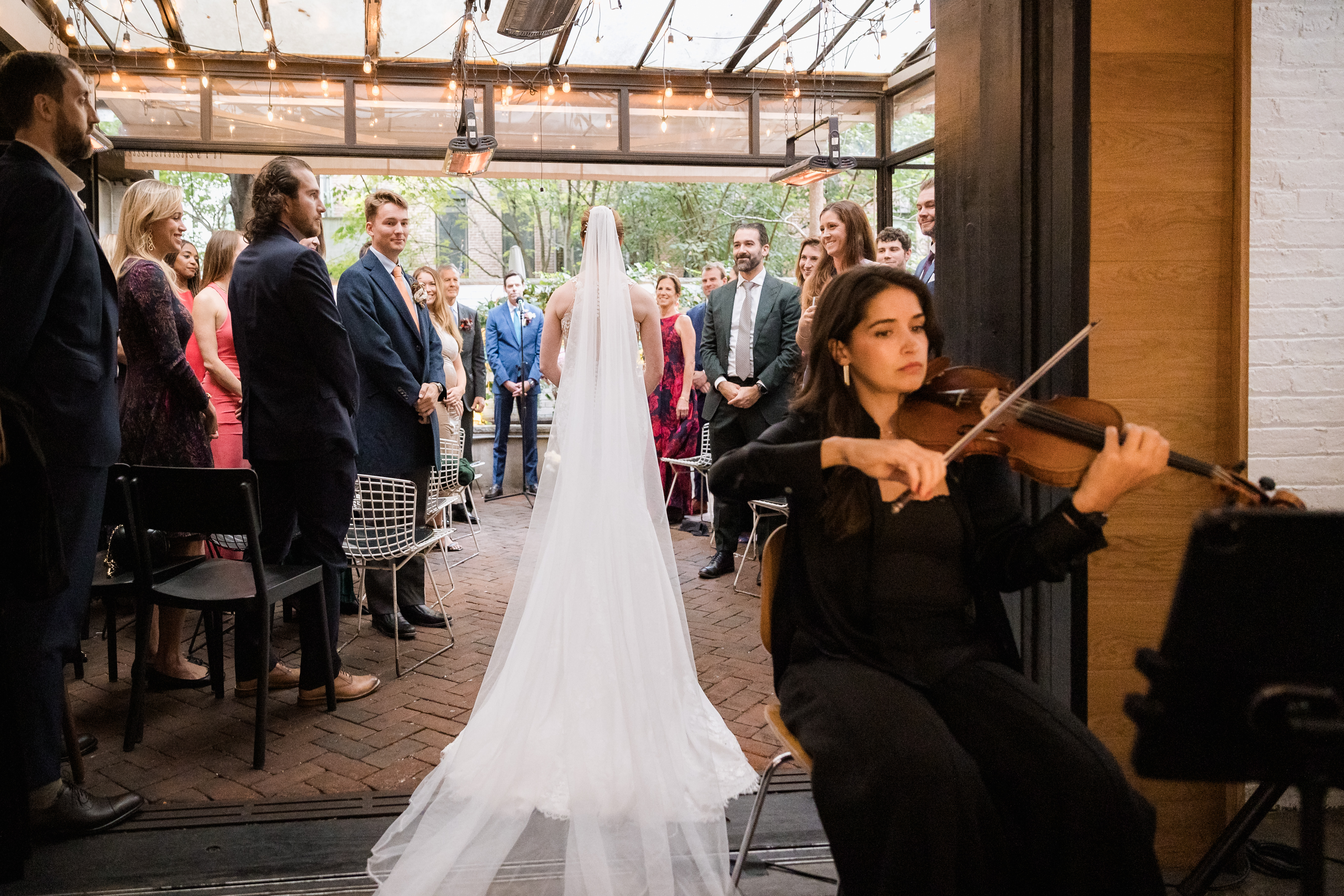 String quartet at wedding ceremony