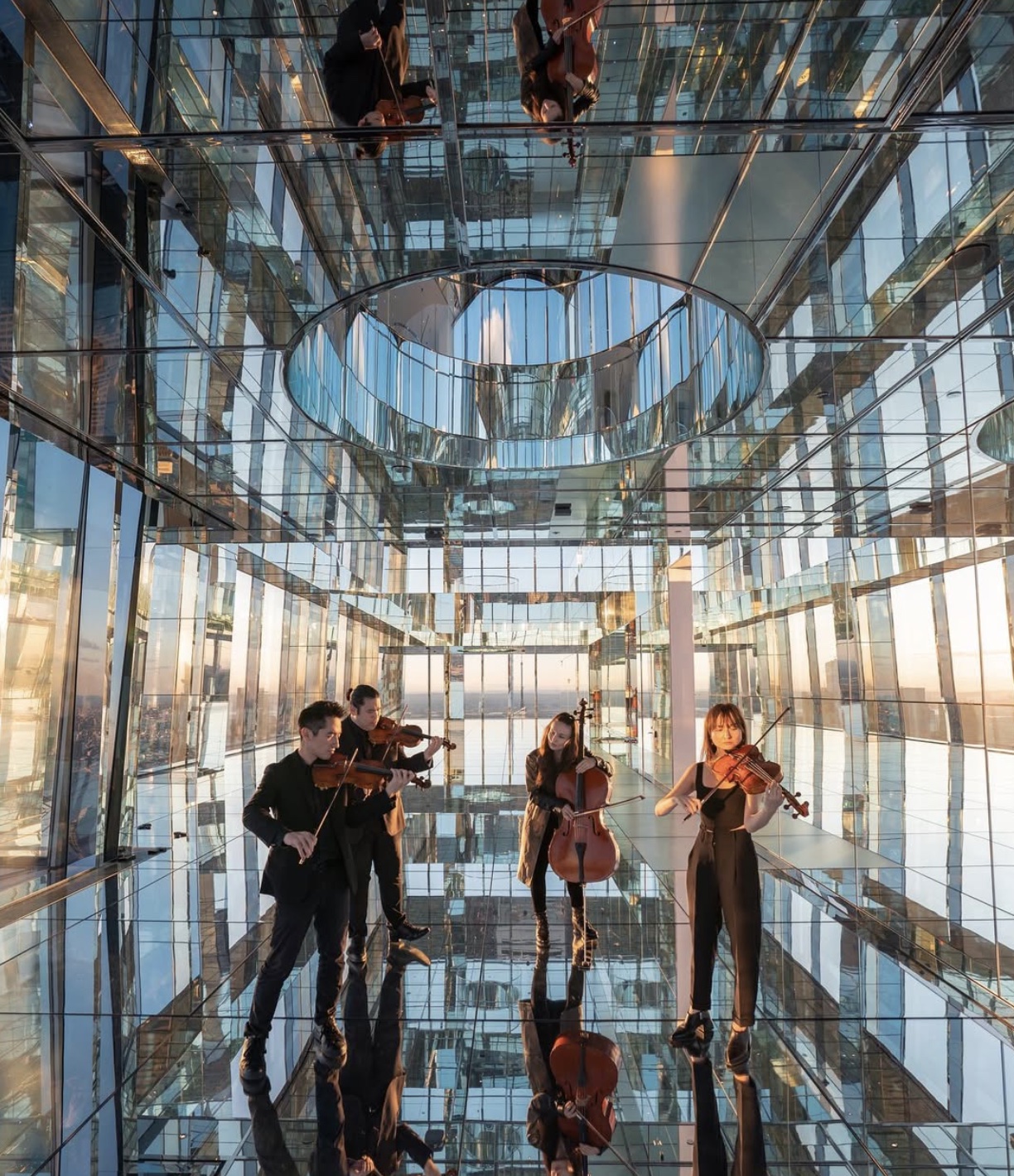 Highline String Quartet performing